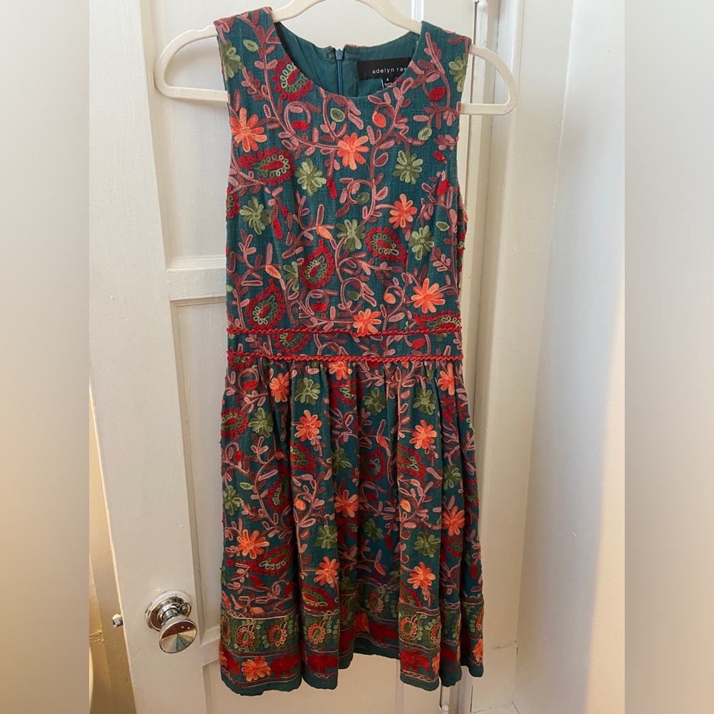 Anthropologie embroidered dress